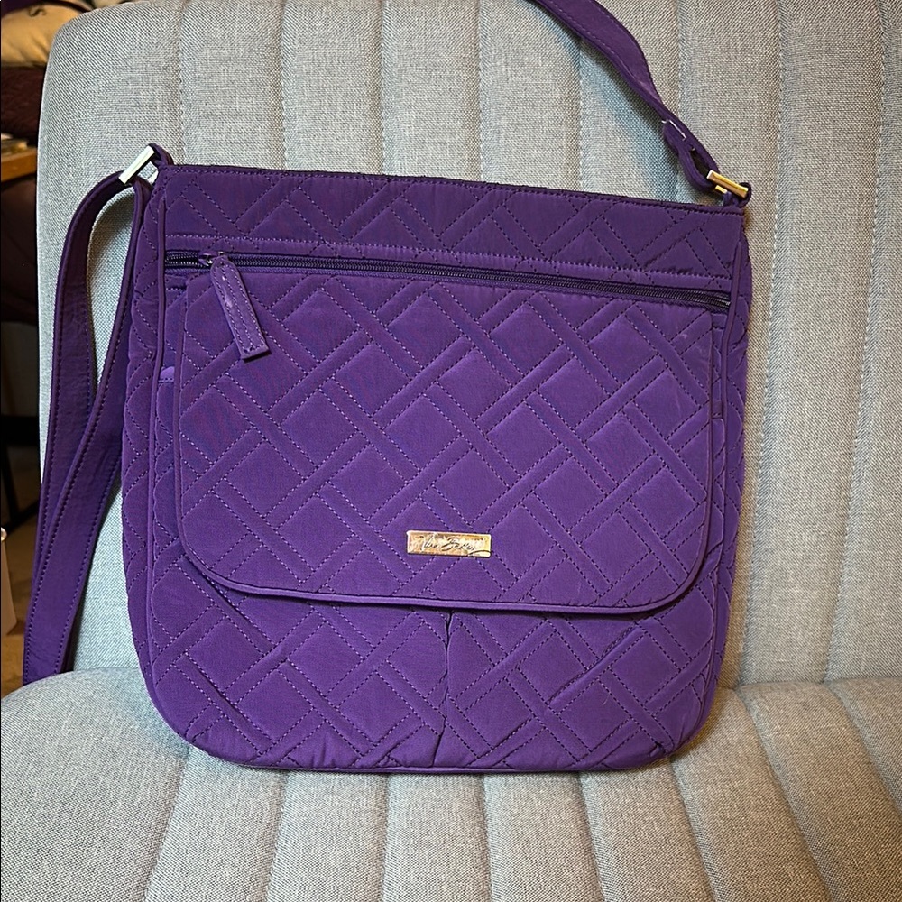 Vera Bradley Purple Quilted Crossbody Bag